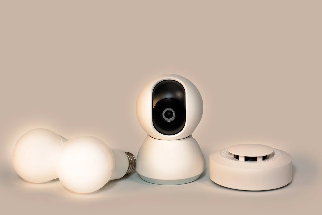 pexels-photo-25020272 LED Bulbs Surveillance Camera and Smoke Detector
